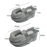 Experience Ultimate Comfort with the Rootling 2-In-1 Baby Nursing Pillow - Adjustable Wedge and Footrest for Effortless Feeding Support!