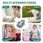 Experience Ultimate Comfort with the Rootling 2-In-1 Baby Nursing Pillow - Adjustable Wedge and Footrest for Effortless Feeding Support!