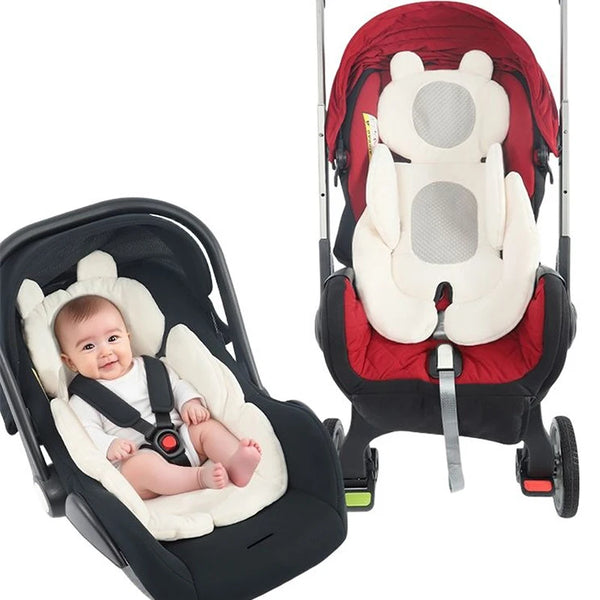 Baby Stroller Seat Cushion Double-sided Safety Seat Pad Thick Warm Universal Child Cart Hand Basket Mat Stroller Accessories