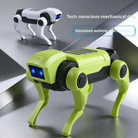 Cartoon DIY Assembly Dog Rc Robot Walking Mechanical Toy Science Teaching Assembling Model Electric Toys Kids Gifts