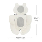 Baby Stroller Seat Cushion Double-sided Safety Seat Pad Thick Warm Universal Child Cart Hand Basket Mat Stroller Accessories