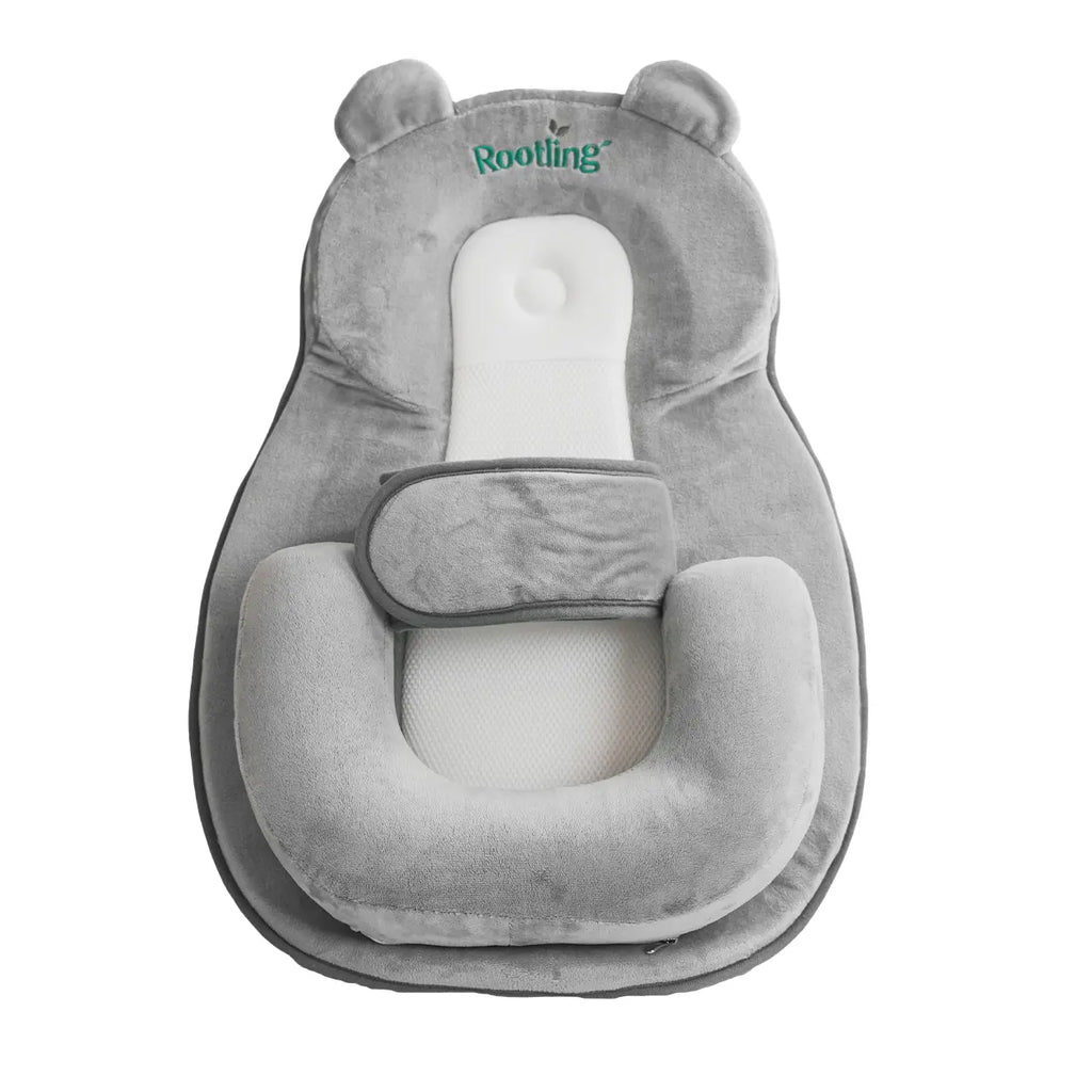 Experience Ultimate Comfort with the Rootling 2-In-1 Baby Nursing Pillow - Adjustable Wedge and Footrest for Effortless Feeding Support!