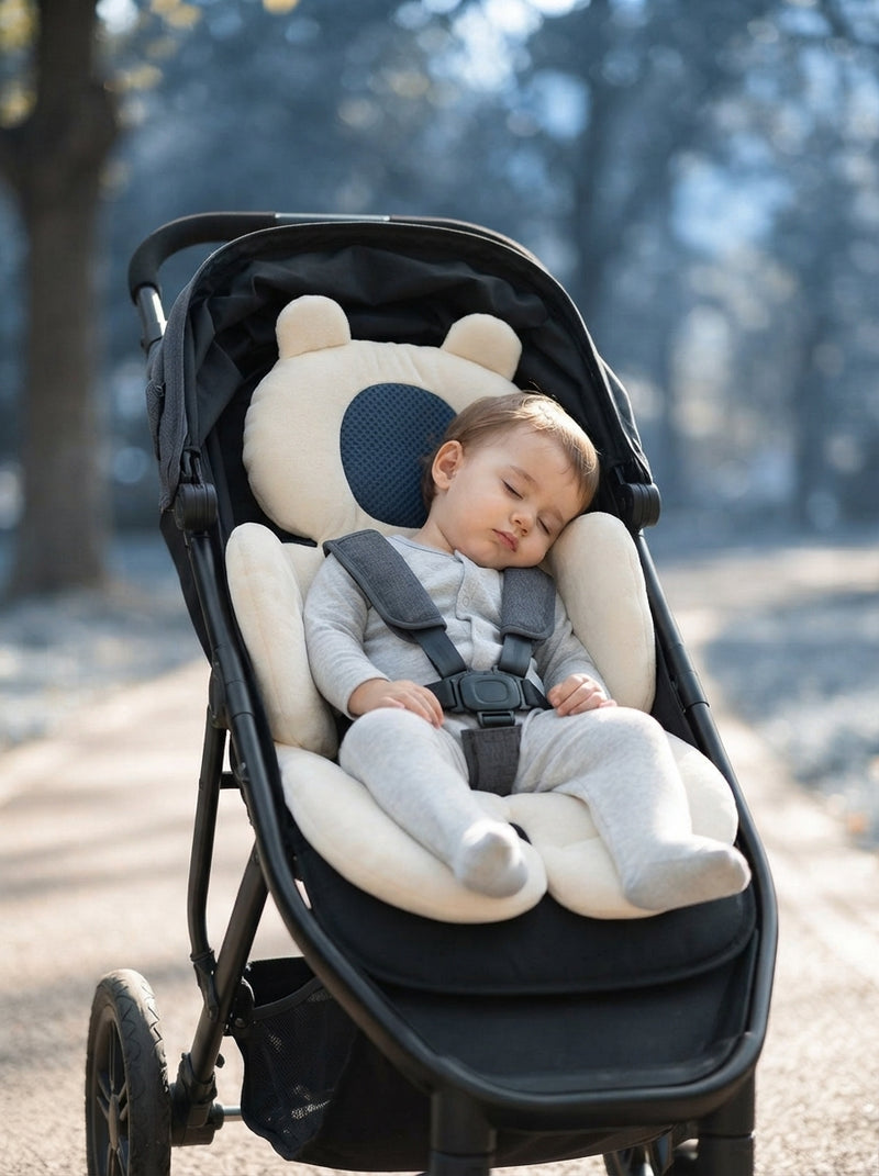 Baby Stroller Seat Cushion Double-sided Safety Seat Pad Thick Warm Universal Child Cart Hand Basket Mat Stroller Accessories - pastel-testimonials